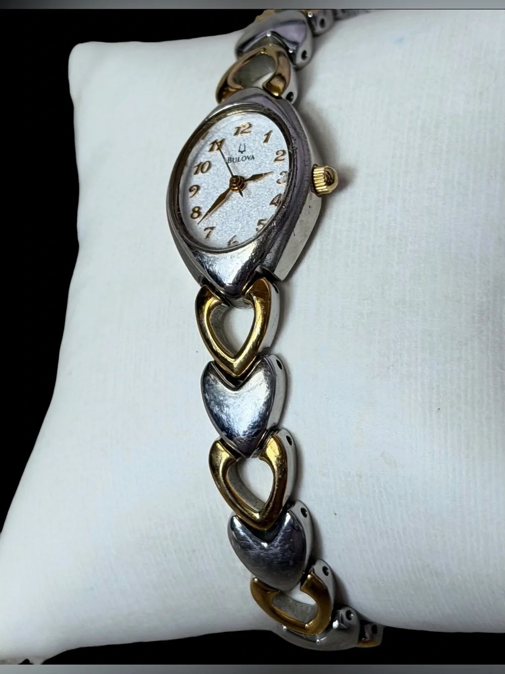 Bulova Women's Classic Two-Tone Heart Link Bracelet Watch